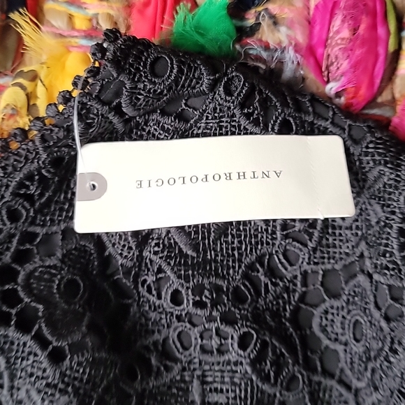 NWT ANTHROPOLOGIE BLACK DRESS Lace.NEW WITH TAGS - Picture 7 of 15